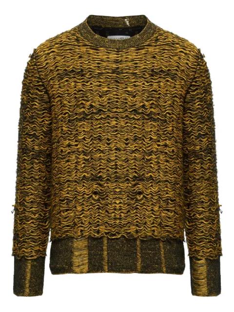 textured crew-neck sweater by MM6 MAISON MARGIELA