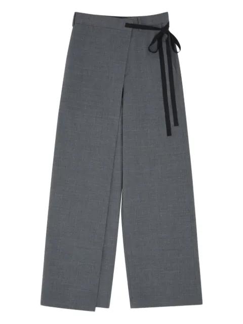 tie-detail tailored trousers by MM6 MAISON MARGIELA