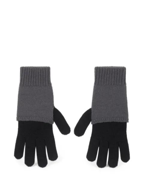 two-tone knit gloves by MM6 MAISON MARGIELA