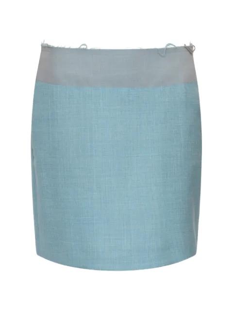 two-tone wool mini skirt by MM6 MAISON MARGIELA