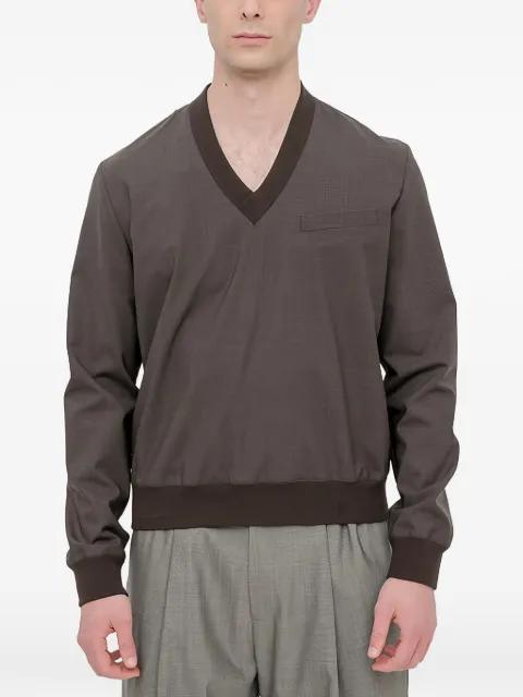 v-neck long-sleeve t-shirt by MM6 MAISON MARGIELA