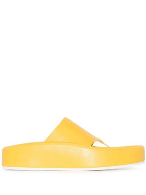 wide-strap flip-flops by MM6 MAISON MARGIELA