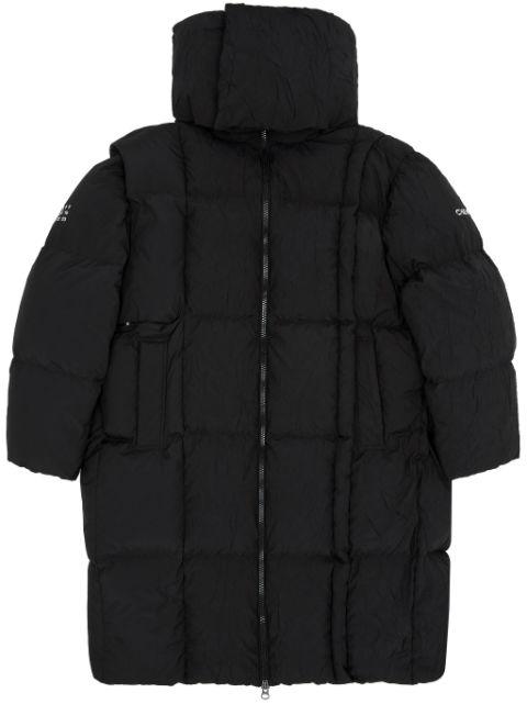 x Chen Peng detachable-hood puffer coat by MM6 MAISON MARGIELA