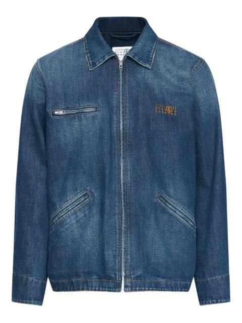zip-fastening denim jacket by MM6 MAISON MARGIELA