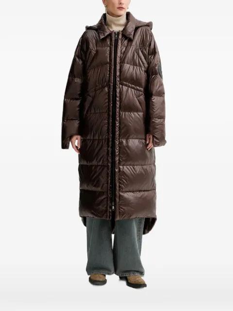 hoodied padded parka coat by MMC STUDIO