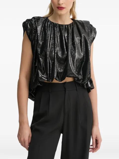 sequin cropped top by MMC STUDIO