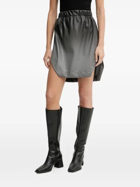 shirred ombré asymmetric skirt by MMC STUDIO