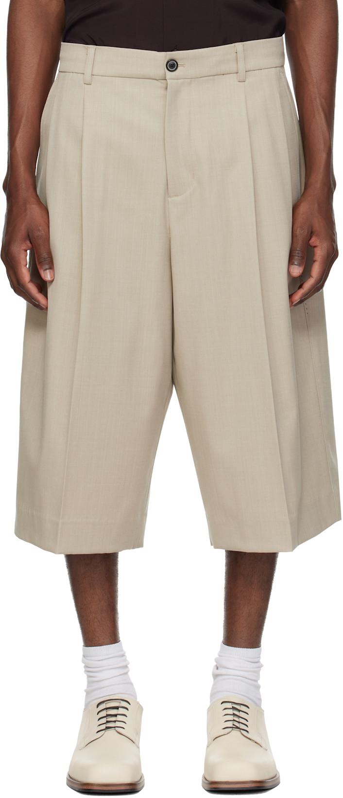 Beige Morrison Bermuda Shorts by MMIC