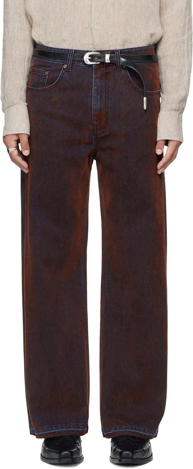 Brown Saint Flare Jeans by MMIC