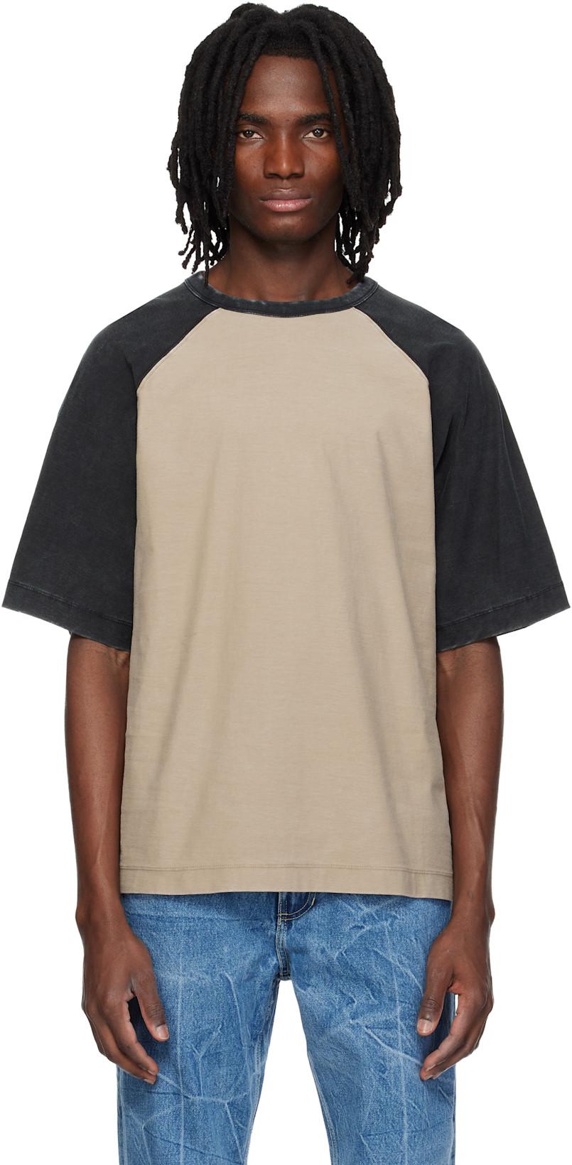 Brown & Black Block T-shirt by MMIC