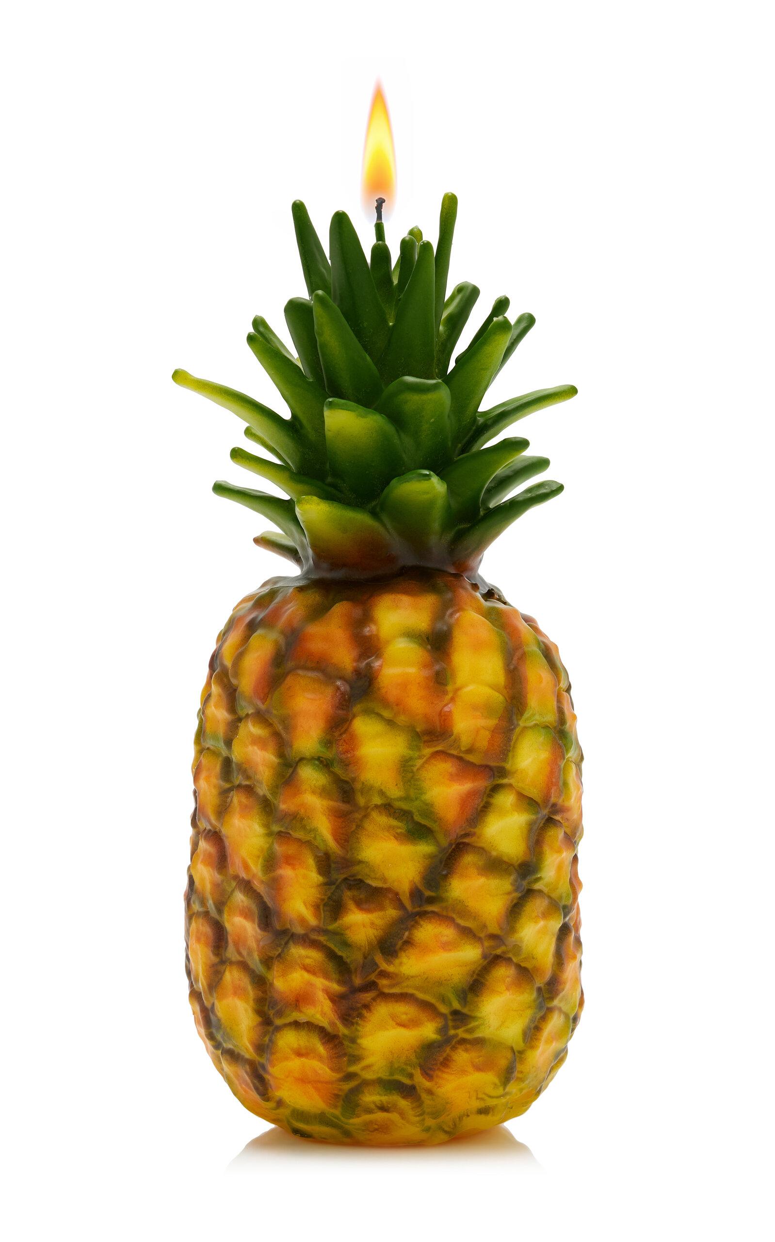 Moda Domus - Exclusive La Isla Pineapple Wax Candle - Multi - Moda Operandi by MODA DOMUS