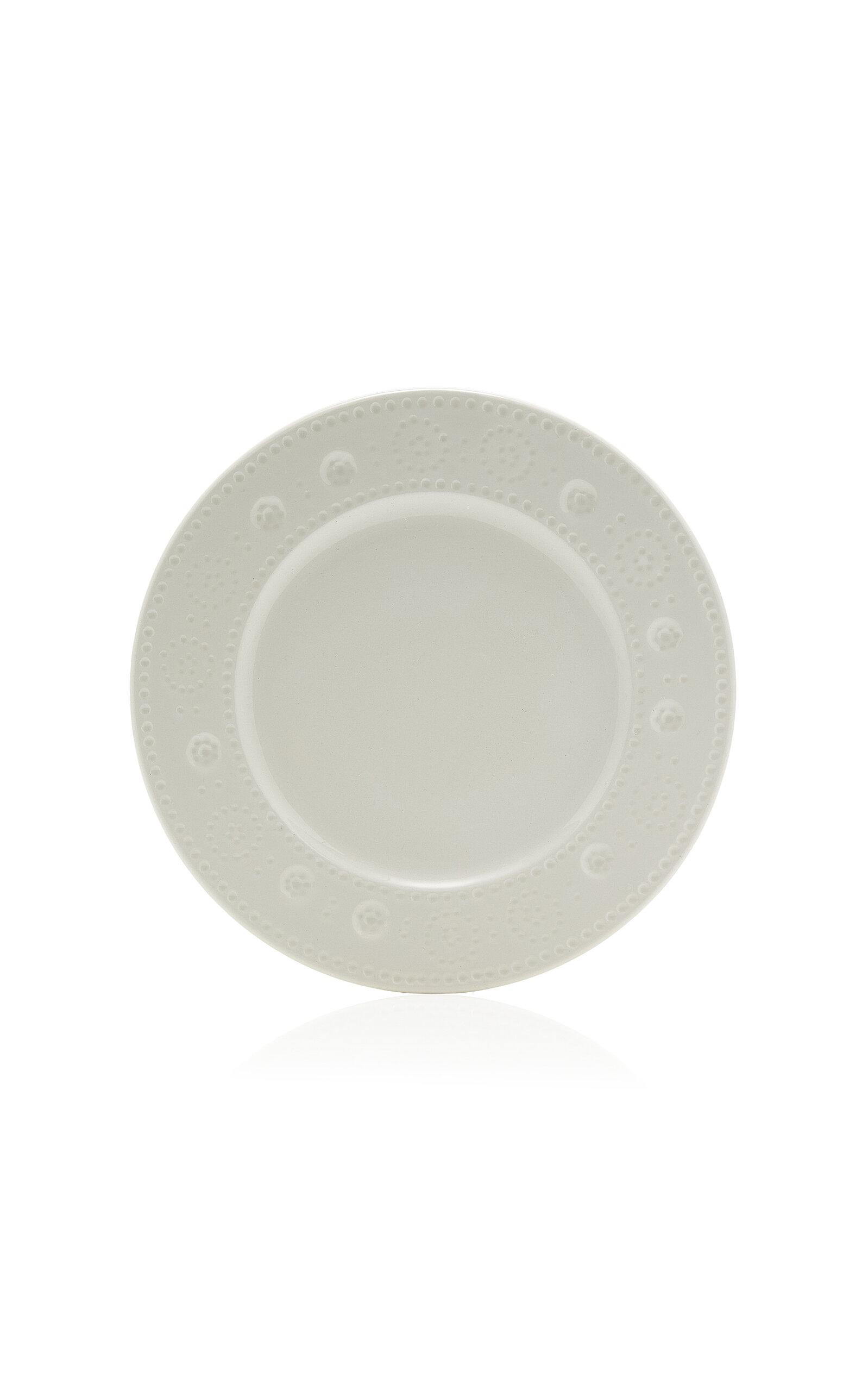 Moda Domus - Exclusive La Isla Set-of-Four Ceramic Dessert Plates - White - Moda Operandi by MODA DOMUS