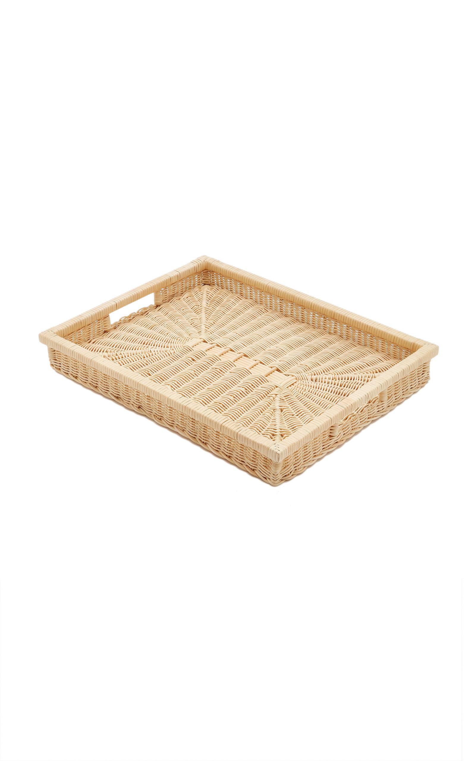 Moda Domus - Wicker Rectangular Tray - Neutral - Moda Operandi by MODA DOMUS