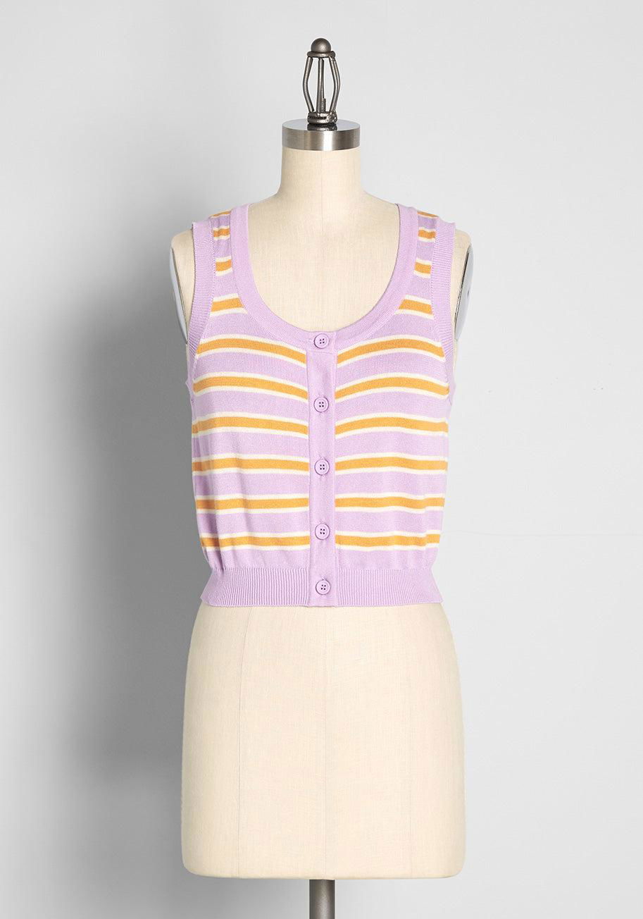 ModCloth After-School Special Sleeveless Sweater Top by MODCLOTH
