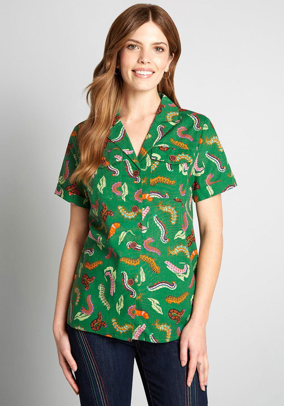 ModCloth Constantly Transforming Button-Up Top by MODCLOTH