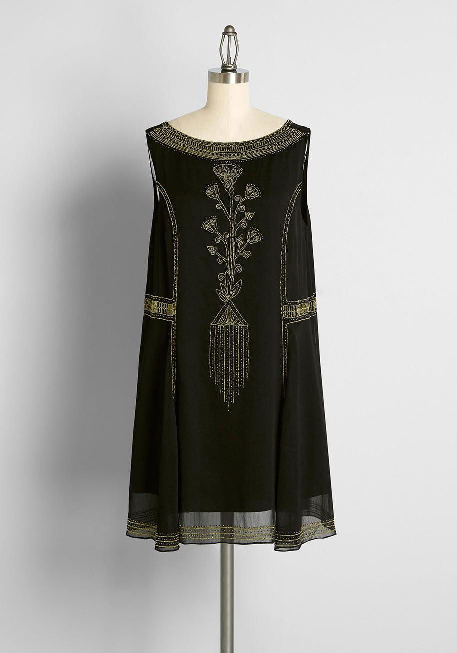 ModCloth Dashingly Art Deco Mini Dress by MODCLOTH