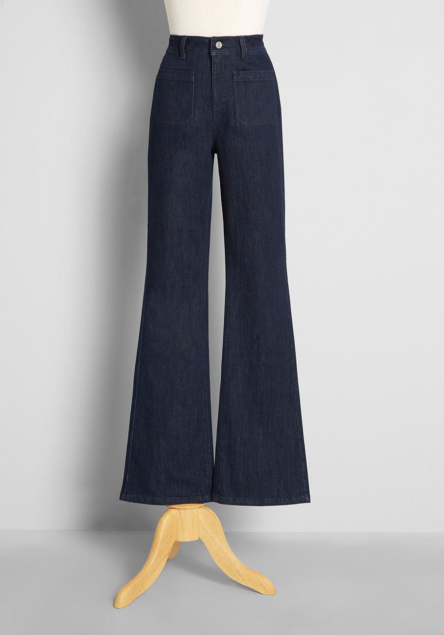 ModCloth Love and Mariner Flared Jeans by MODCLOTH