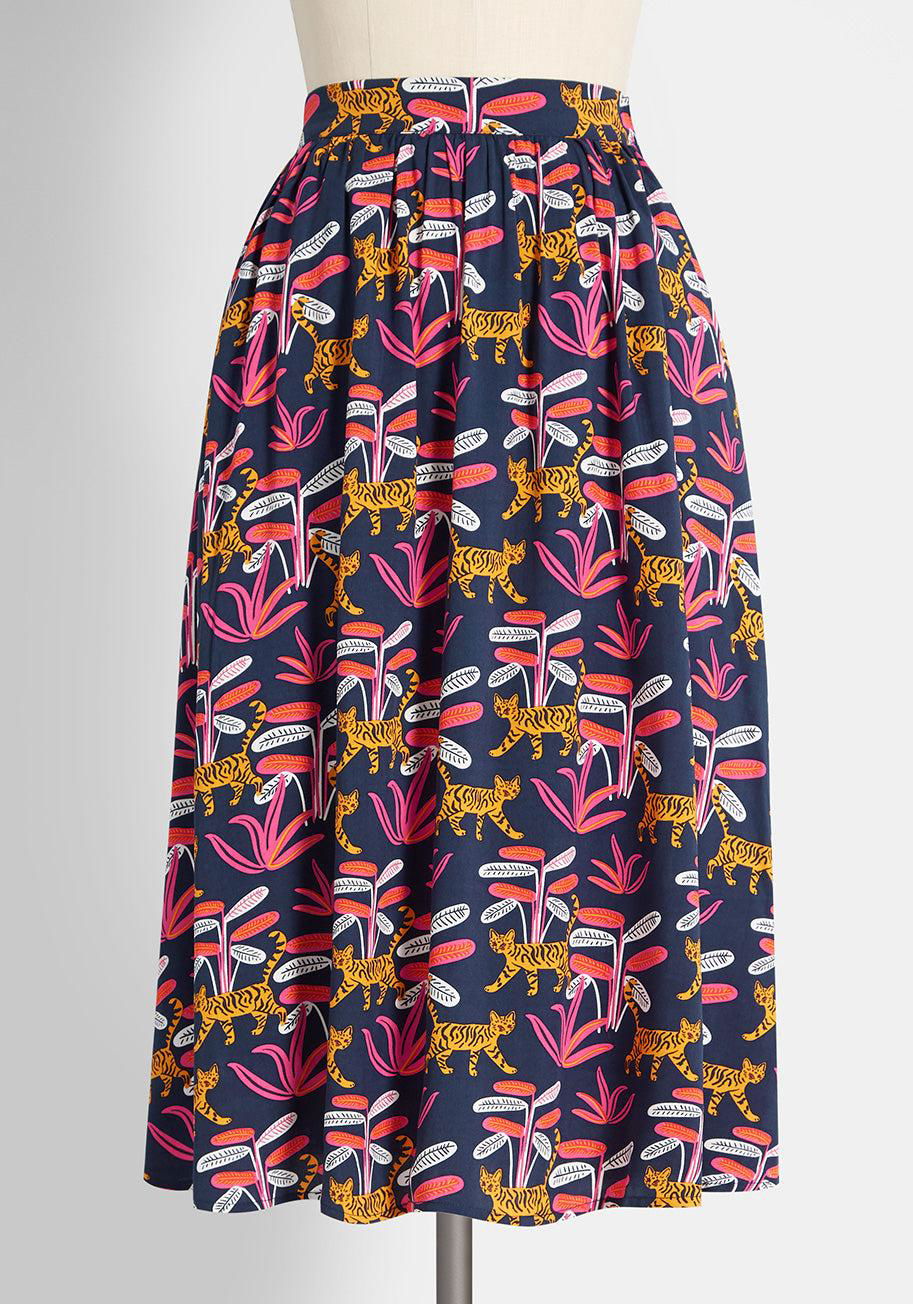 ModCloth Match Made Midi Skirt by MODCLOTH
