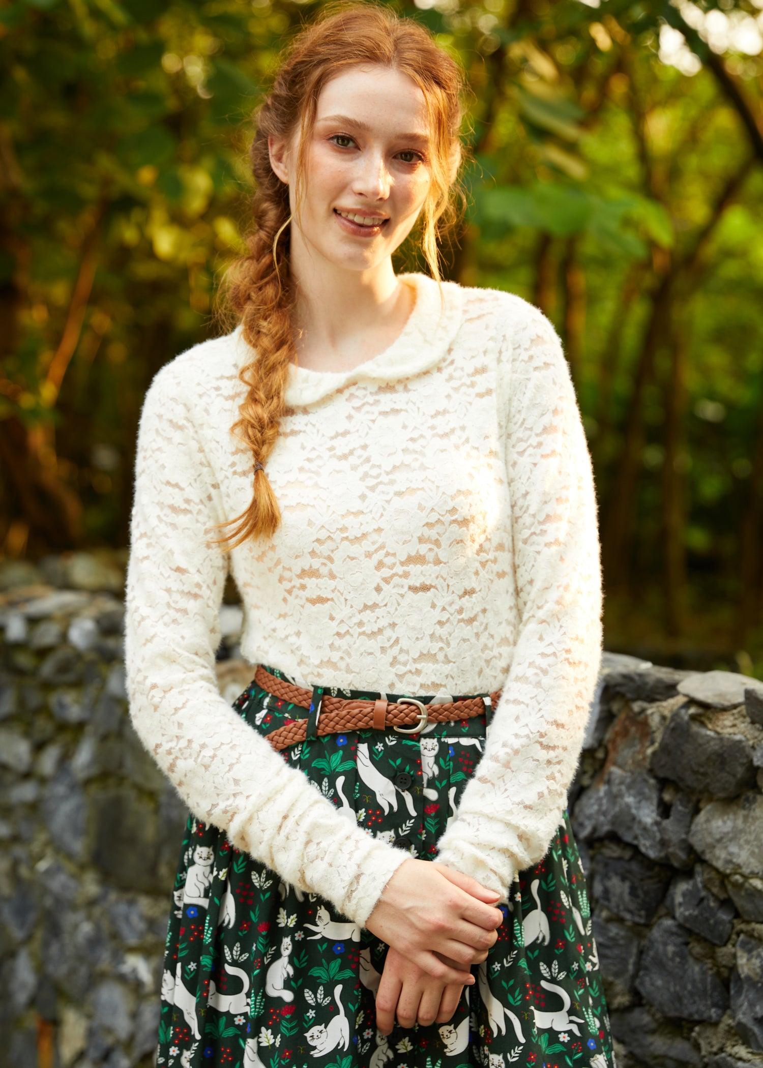 ModCloth Sweep Me Off My Feet Peter Pan Collar T-Shirt by MODCLOTH ModCloth Sweep Me Off My Feet Peter Pan Collar T-Shirt by MODCLOTH