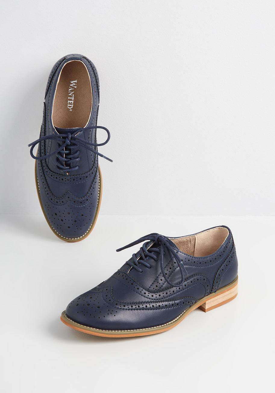 ModCloth Talking Picture Oxford Flats by MODCLOTH