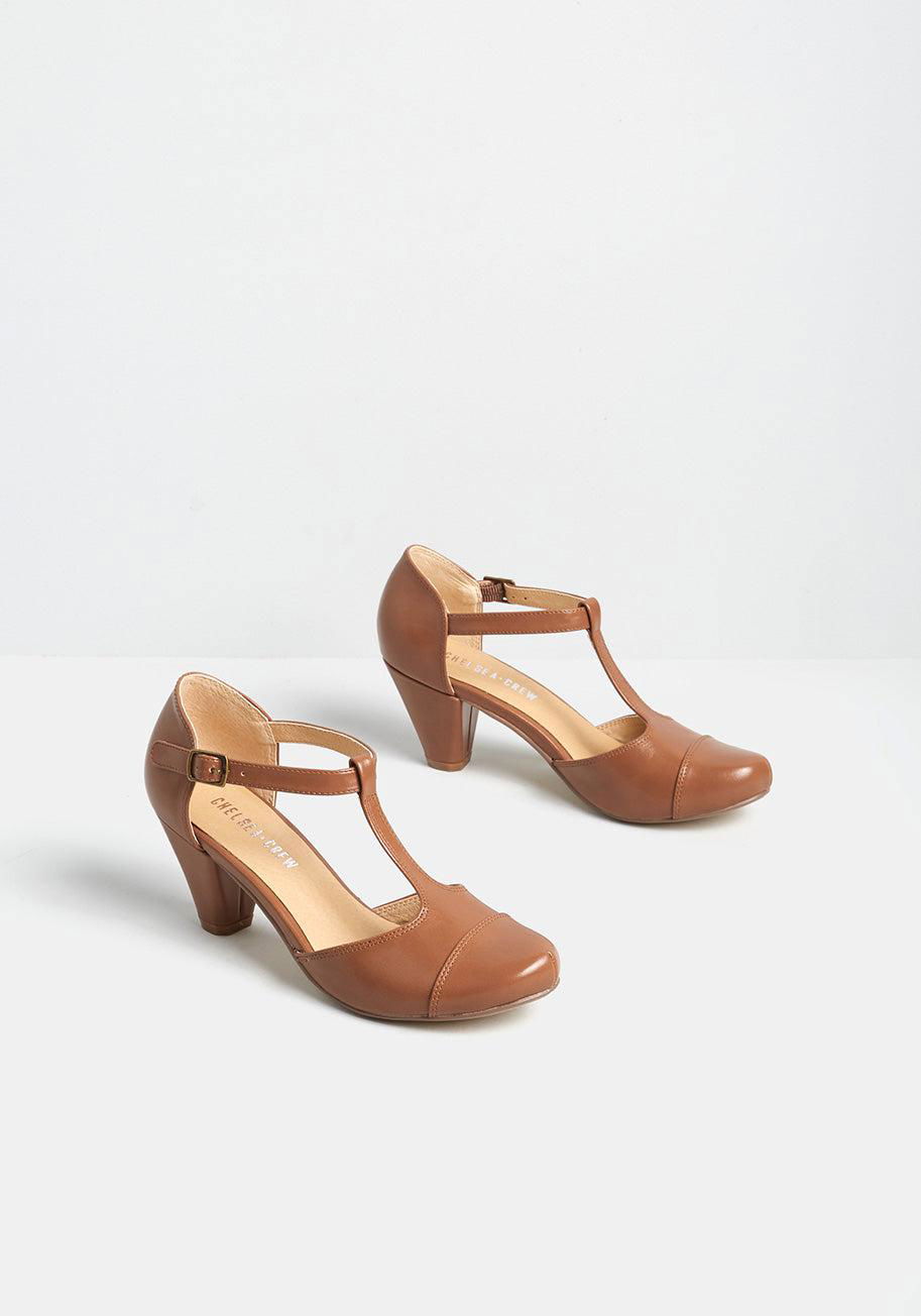 ModCloth The Green Room T-Strap Heels by MODCLOTH