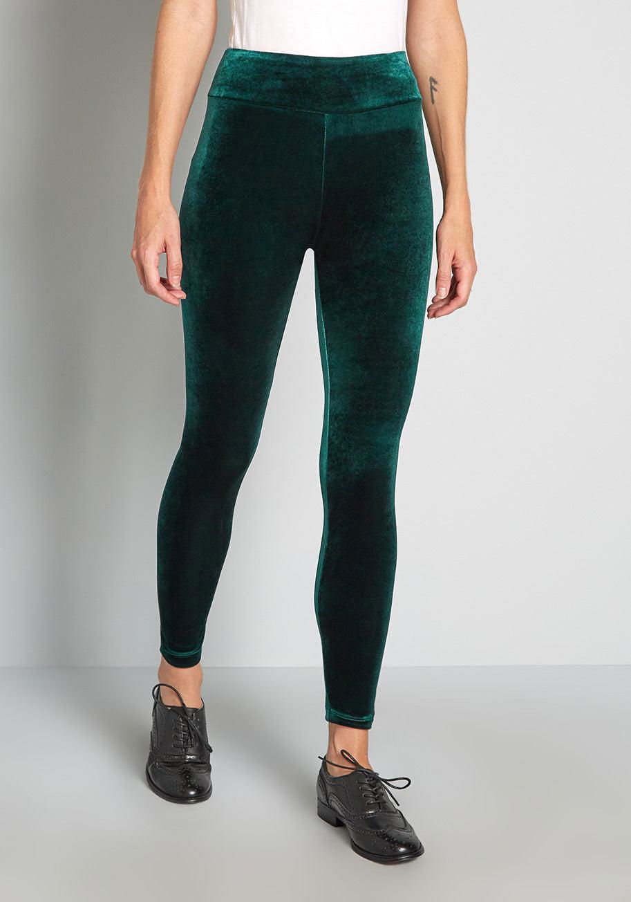 ModCloth The Luxe Layer Velvet Leggings by MODCLOTH