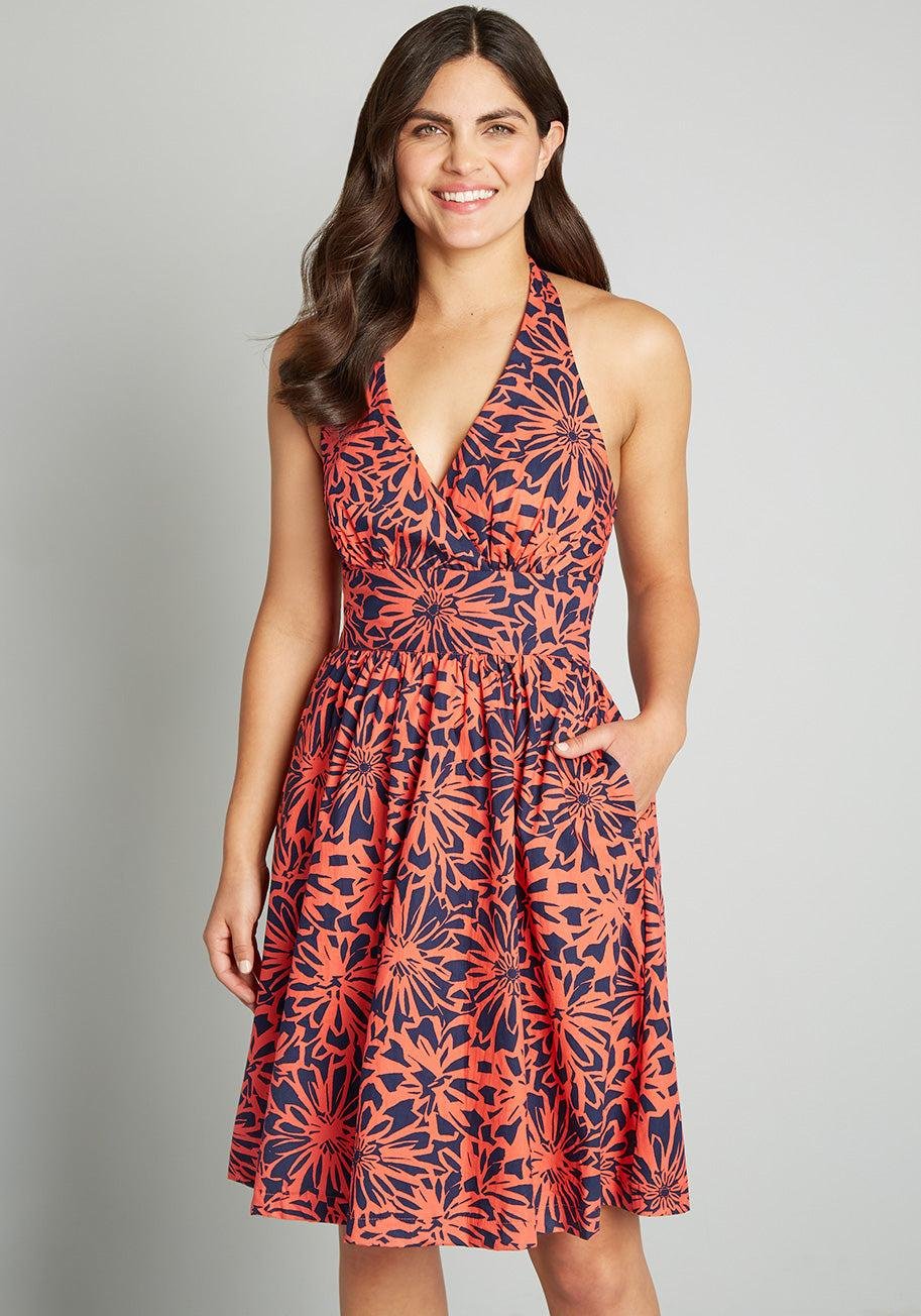 ModCloth The Unfaltering Halter Sundress by MODCLOTH
