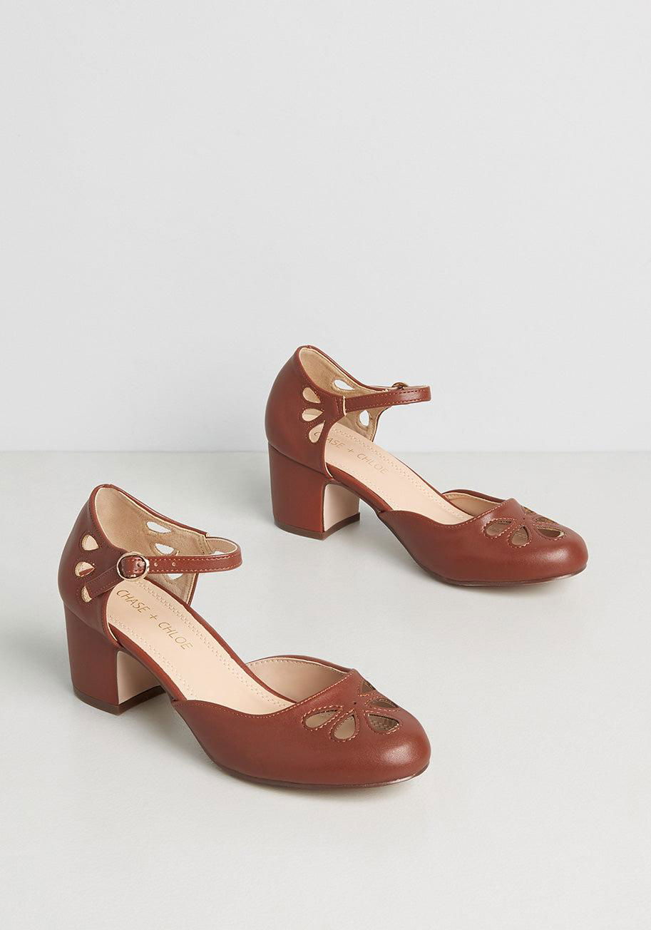 ModCloth Walk Off With My Heart Ankle Strap Heels by MODCLOTH