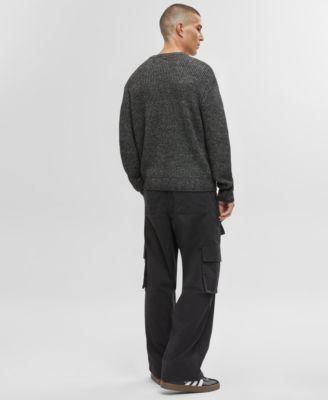 Men's Long-Sleeve Relaxed Crewneck Sweater by MODE OF ONE