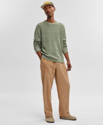 Men's Long-Sleeve Relaxed Crewneck Sweater by MODE OF ONE