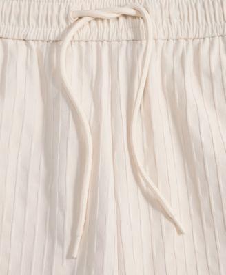 Men's Relaxed-Fit Crinkle Stripe Shorts by MODE OF ONE