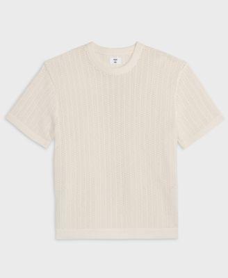Men's Relaxed-Fit Rio Crewneck Short-Sleeve Sweater by MODE OF ONE