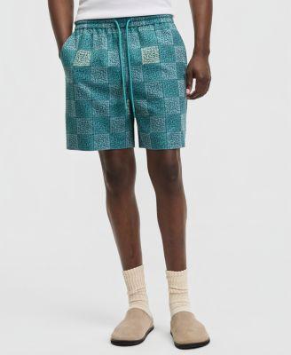 Men's Textured Checker Shorts by MODE OF ONE