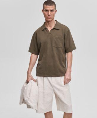 Men's Textured Knit Polo Shirt, Exclusively at Macy's by MODE OF ONE Men's Textured Knit Polo Shirt, Exclusively at Macy's by MODE OF ONE