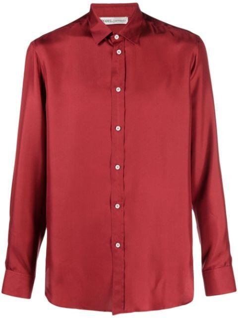 buttoned silk shirt by MODES GARMENTS