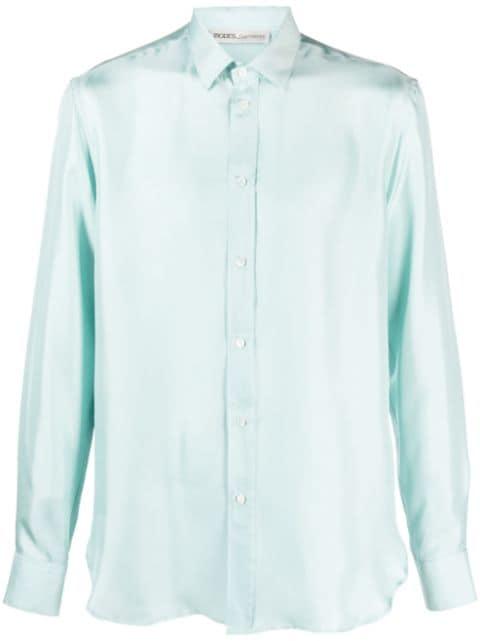 buttoned silk shirt by MODES GARMENTS