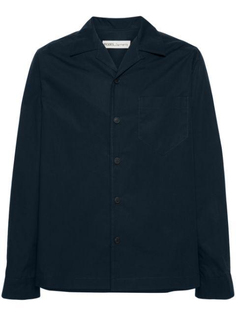 camp-collar poplin shirt by MODES GARMENTS