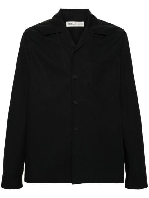 camp-collar poplin shirt by MODES GARMENTS