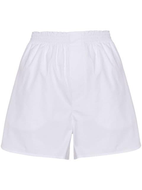 elasticated-waistband cotton shorts by MODES GARMENTS