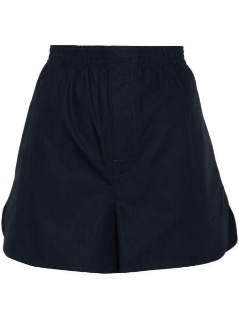 elasticated-waistband cotton shorts by MODES GARMENTS