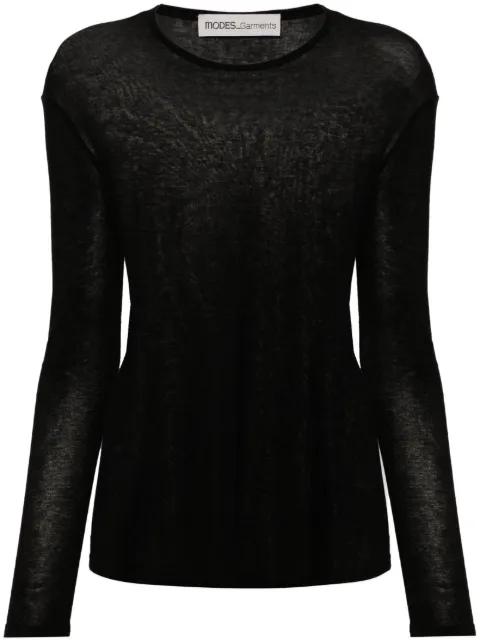 long-sleeve cotton T-shirt by MODES GARMENTS