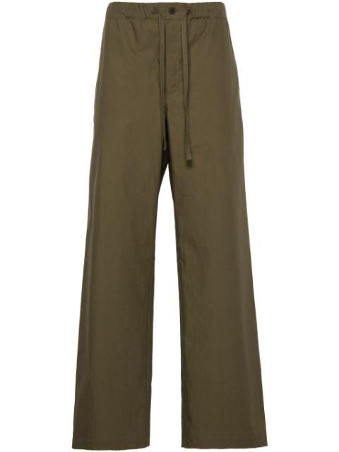 poplin straight-leg trousers by MODES GARMENTS