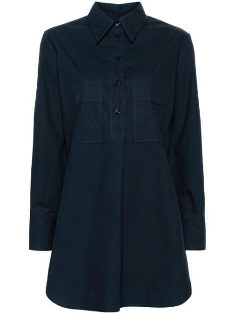 side-slit poplin shirt by MODES GARMENTS