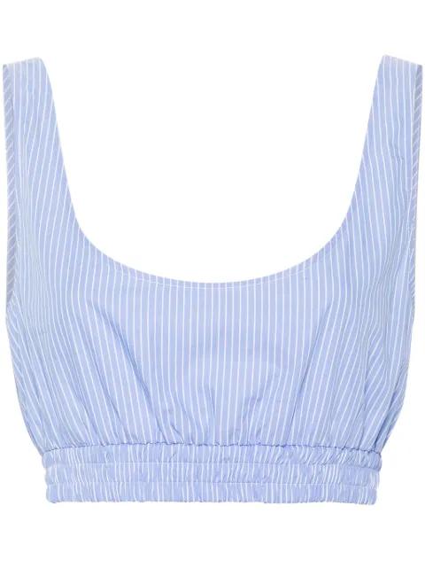 striped crop top by MODES GARMENTS
