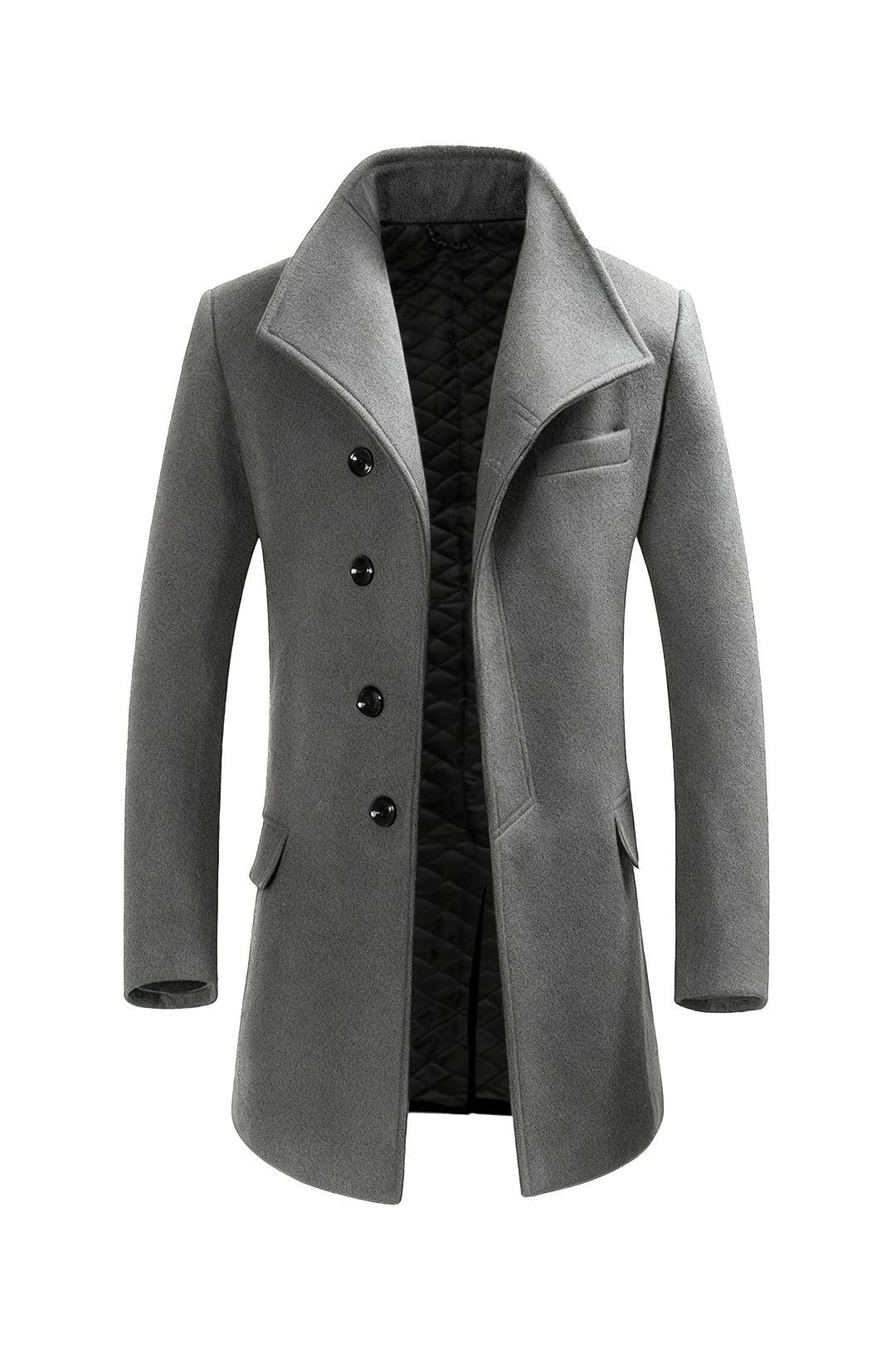 Classic Winter Wool Blend Coat by MODISHION