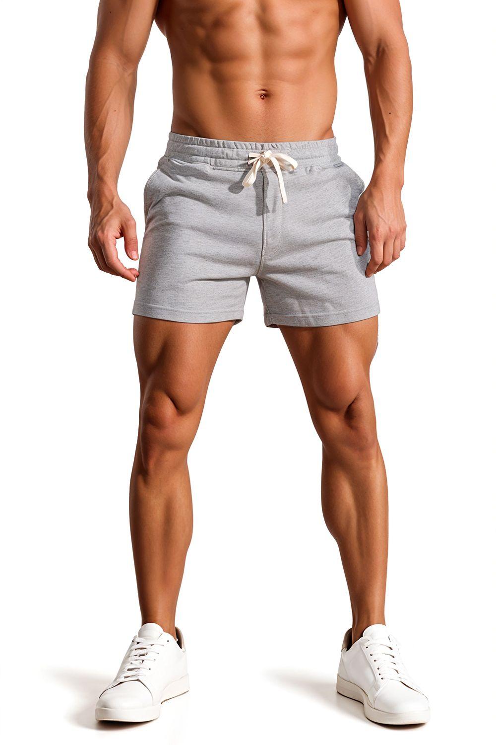 Cotton Drawstring Workout Sport Shorts by MODISHION
