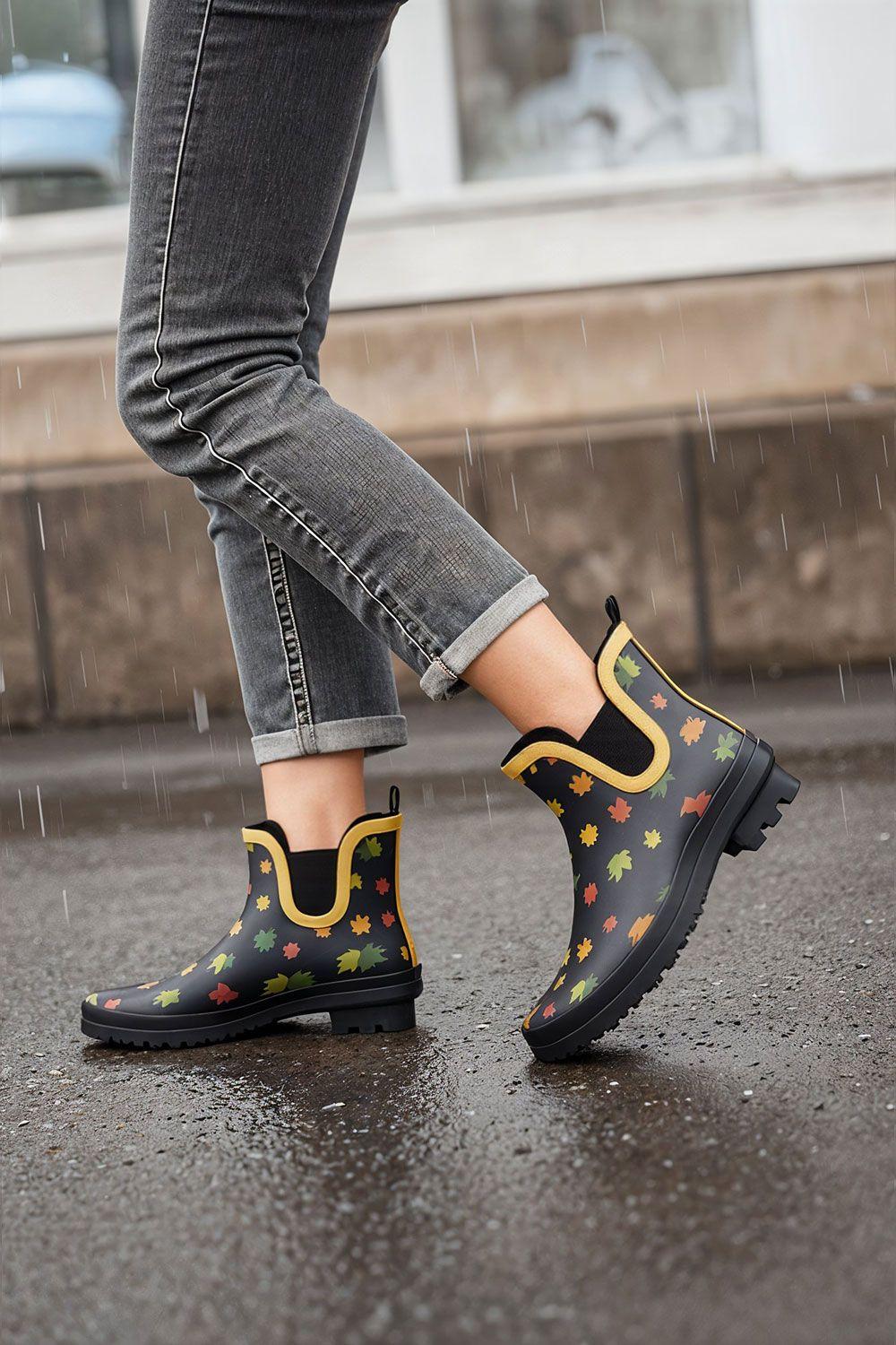 Fashion Printed Anti-Slip Rain Boots by MODISHION