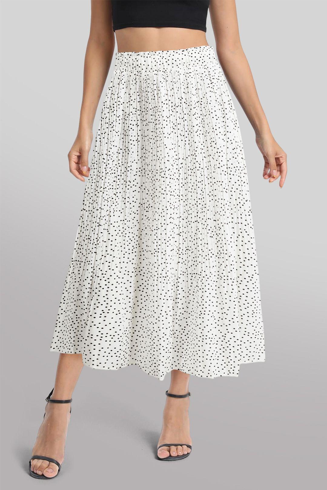 High Waist Vacation Polka Dot Skirt by MODISHION