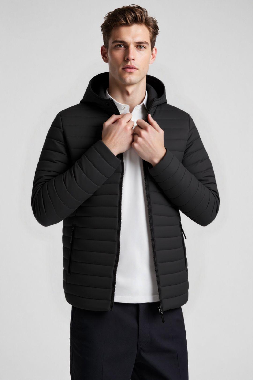 Lightweight Hooded Padded Jacket by MODISHION