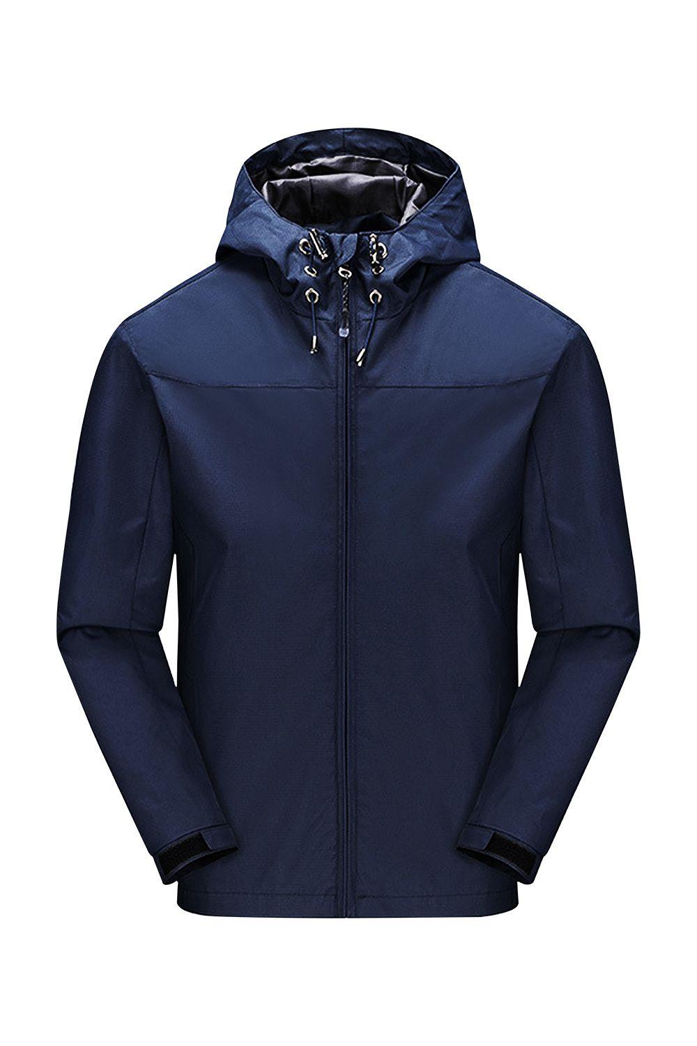 Waterproof Hooded Hardshell Jacket Outerwear by MODISHION Waterproof Hooded Hardshell Jacket Outerwear by MODISHION